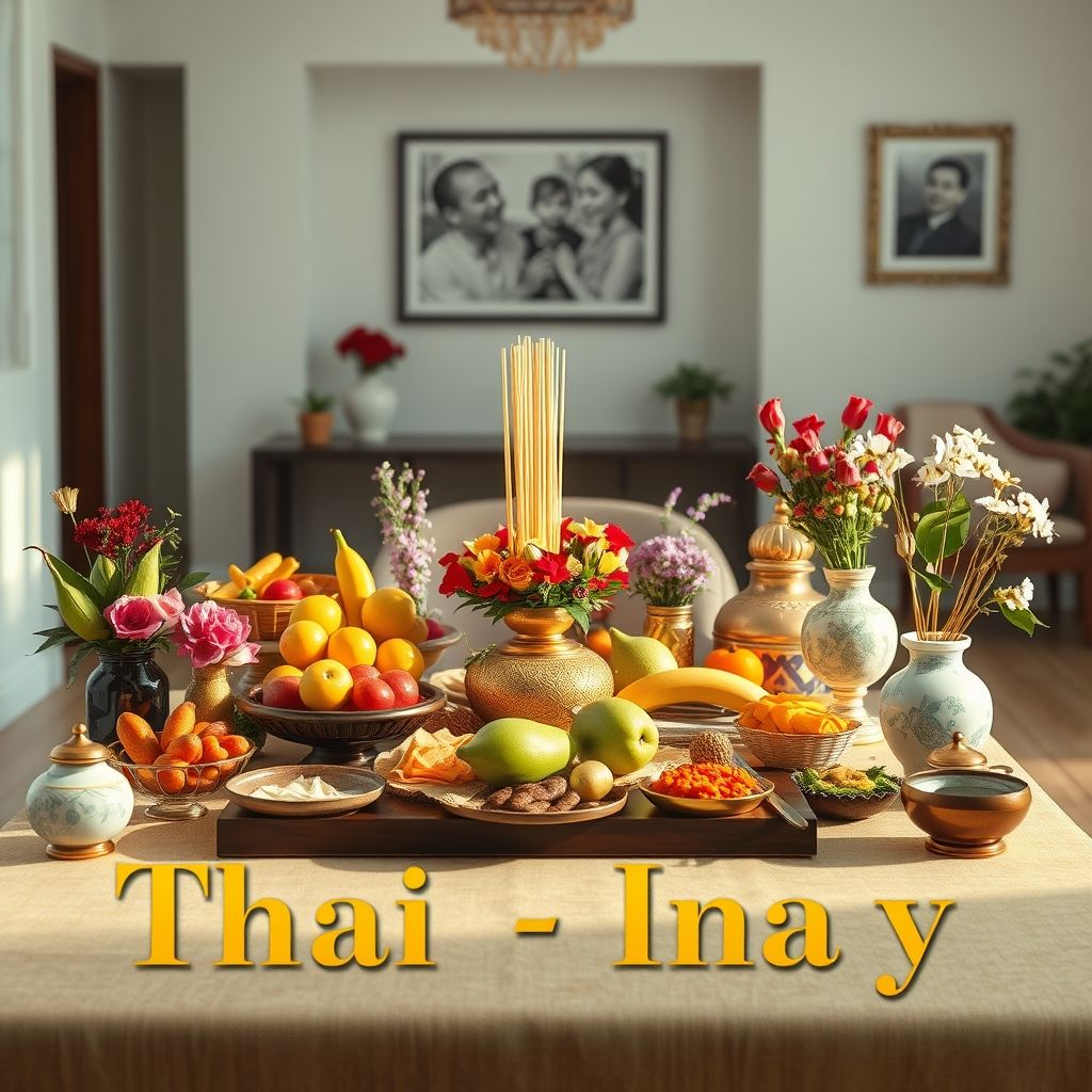 เตรียมของไหว้สำหรับพิธีขึ้นบ้านใหม่แบบครบครัน
